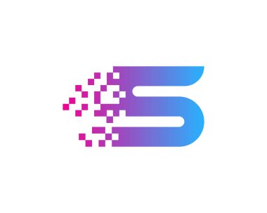 Mektup s simgesi Logo tasarım öğesi 