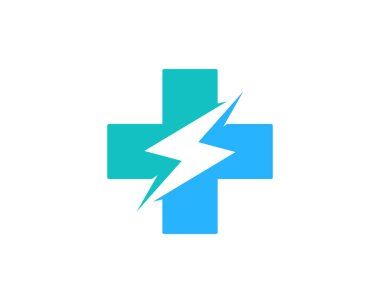 Güç tıp Logo simge tasarım