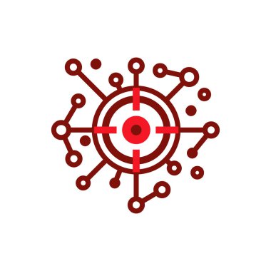 Hedef ağ Logo simge tasarım