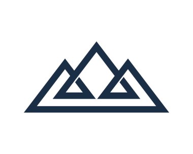 Dağ logo simge tasarım