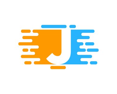 Islak harf j simgesi Logo tasarım öğesi