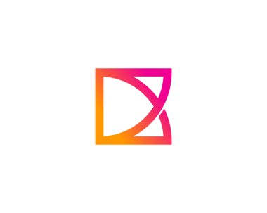 Mektup k simgesi Logo tasarım öğesi 