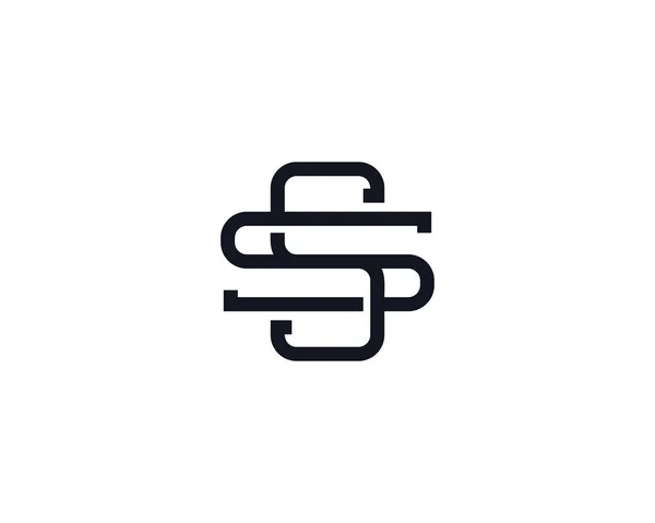 Monogram Mektup Logo Tasarım Şablonu — Stok Vektör
