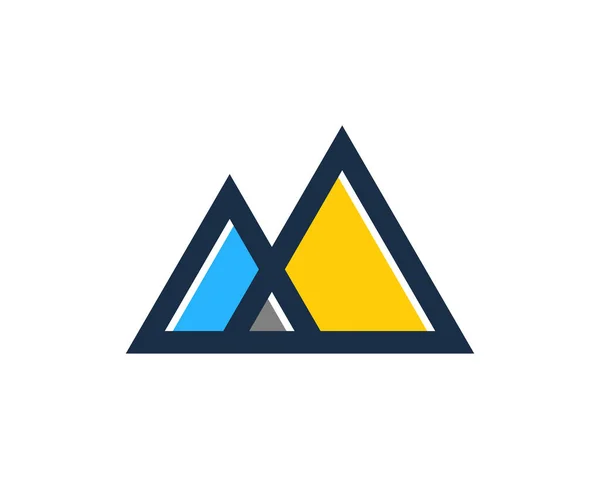 Diseño Iconos Logotipo Montaña — Vector de stock