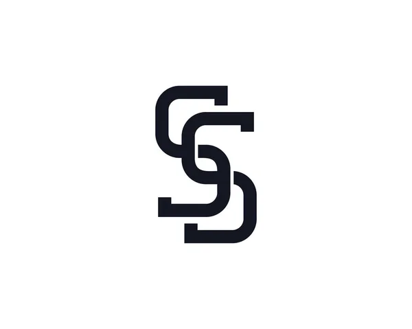 Monogram Mektup Logo Tasarım Şablonu — Stok Vektör