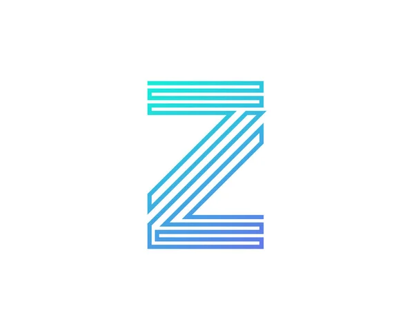 Linha Carta Ícone Logo Design Elemento — Vetor de Stock