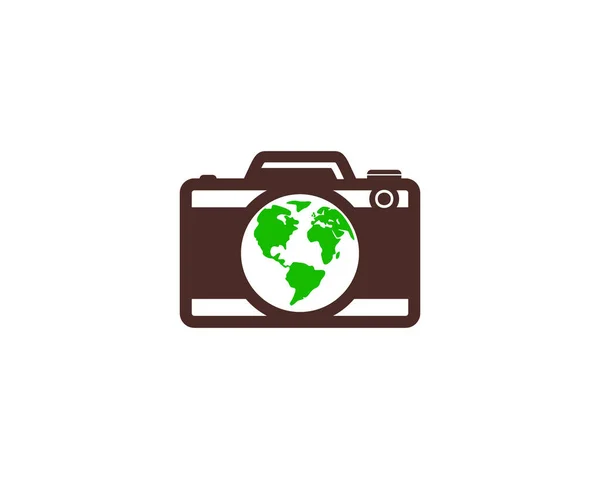 カメラ専門のロゴのアイコン デザイン — ストックベクタ