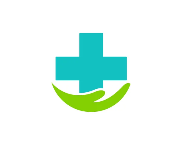 Hjälp Medicin Logo Ikon Design — Stock vektor