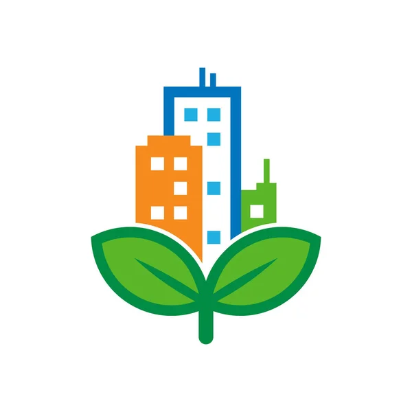 Дизайн Логотипа Города — стоковый вектор
