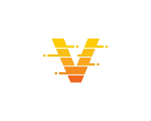 Letra Pixel Icono Elemento Diseño Del Logotipo — Vector de stock