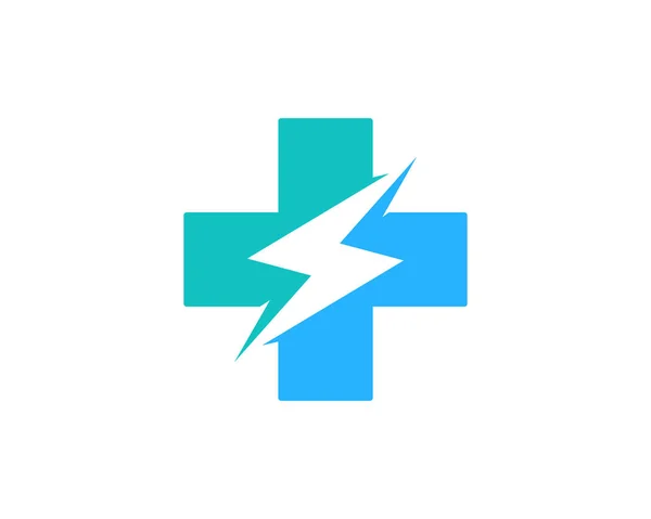 Power Medicin Logo Ikon Design — Stock vektor