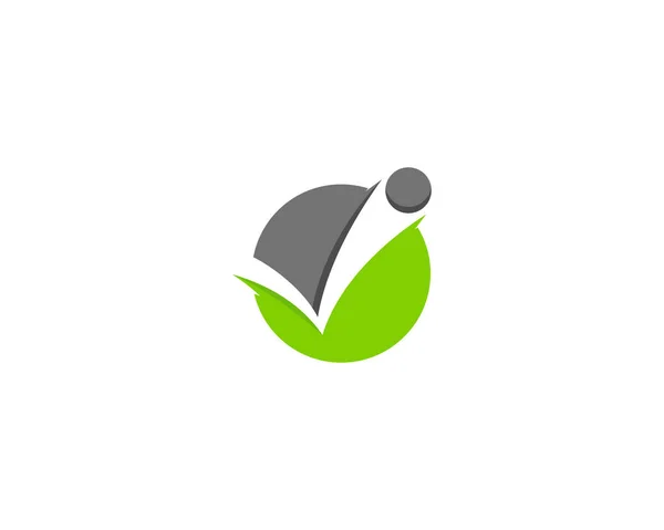 Comprobar Letra Logo Icon Design — Vector de stock