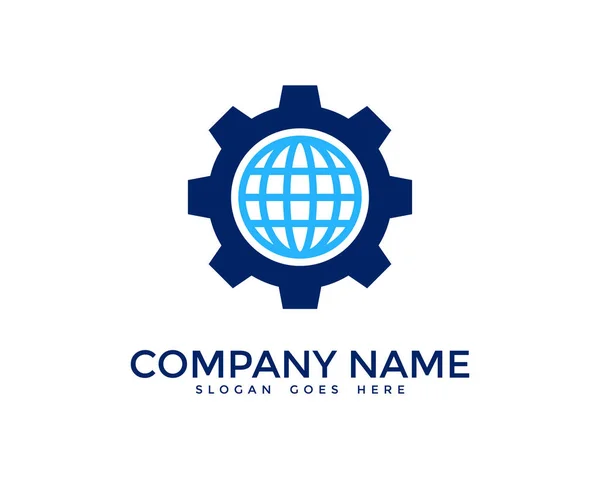 Design Ícone Logotipo Profissional Globo — Vetor de Stock