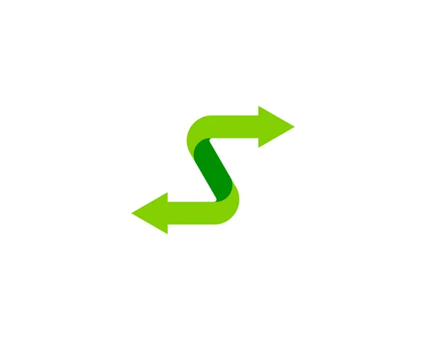 Levél Ikon Logo Design Elem — Stock Vector