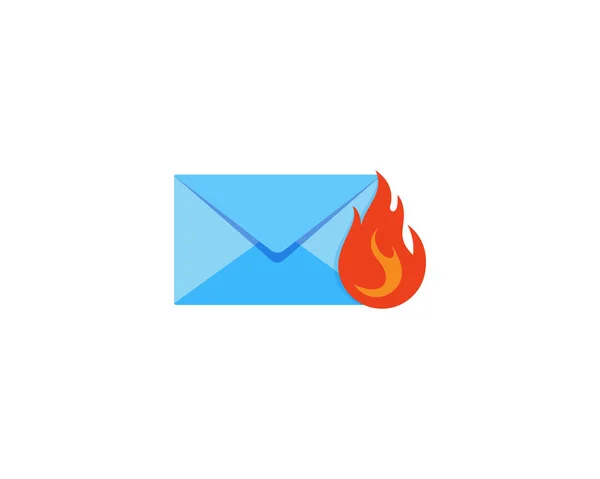 Burn Mail Logo Icona Design Grafiche Vettoriali