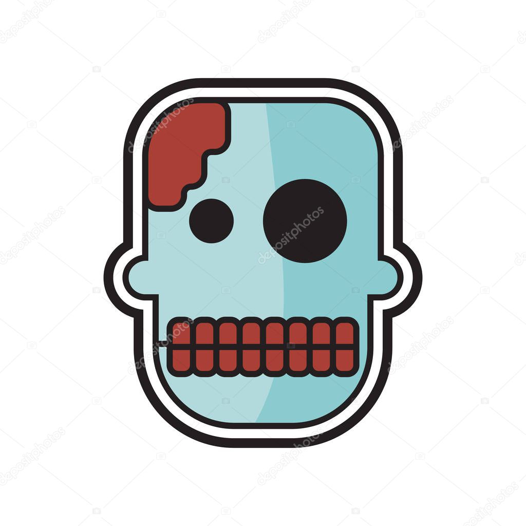Skull Monster Logo Icon Design