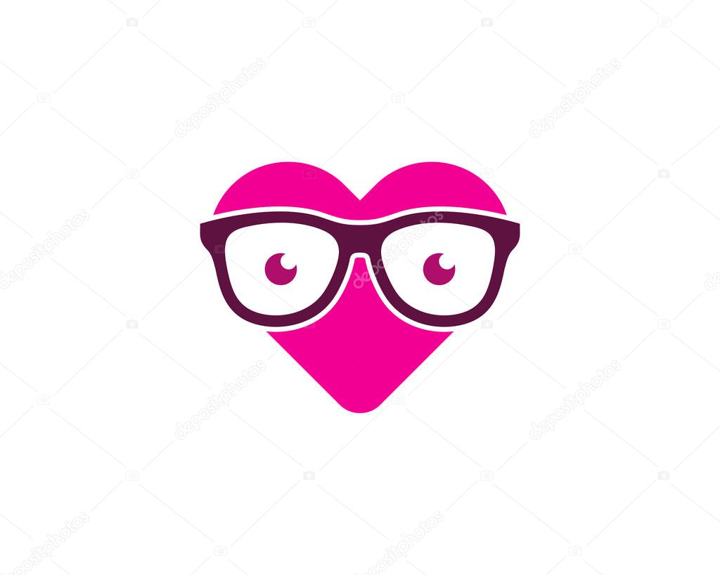 Geek Love Logo Icon Design
