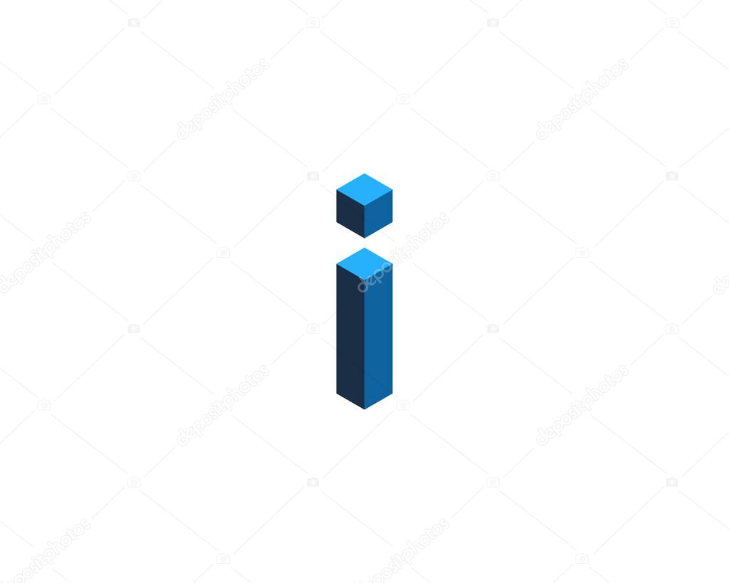 Letter I  Icon Logo Design Element 