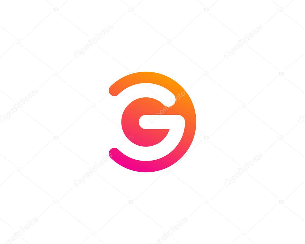 Letter g  Icon Logo Design Element