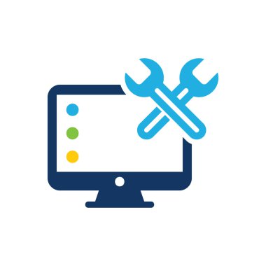 Tamir bilgisayar Logo simge tasarım