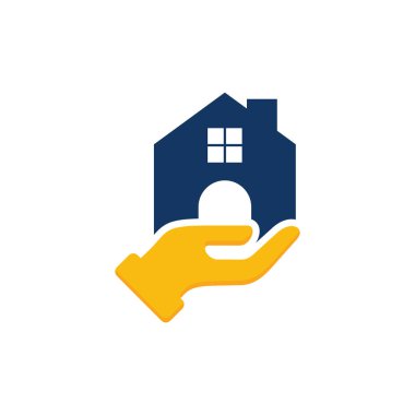 Evde bakım Logo simge tasarım