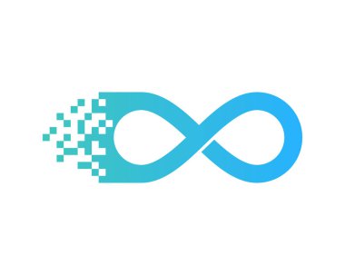 Piksel Infinity Logo simge tasarım