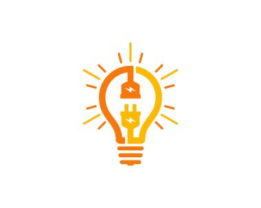 Fikir elektrik Logo simge tasarım