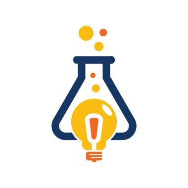 Laboratuvar fikir Logo simge tasarım