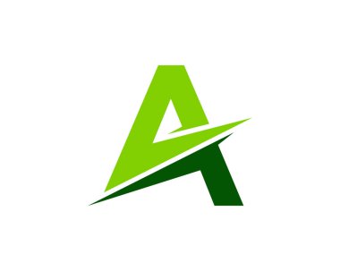 A harfi simgesi Logo tasarım öğesi 