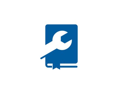 Hizmet kitap Logo simge tasarım