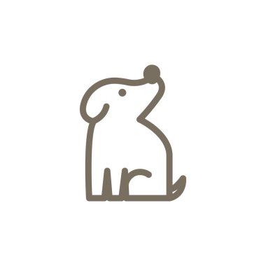 Köpek hayvan evde beslenen hayvan Logo simge tasarım