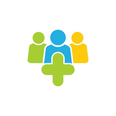 Medikal grubu Logo simge tasarım