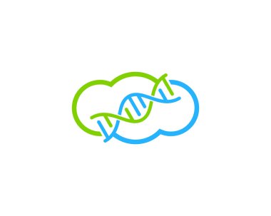 Gökyüzü Dna Logo simge tasarım