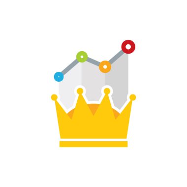 İstatistikleri Kral Logo simge tasarım