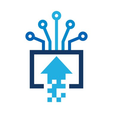 Digital logosu simgesi tasarım upload