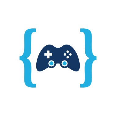 Oyun kodu Logo simge tasarım