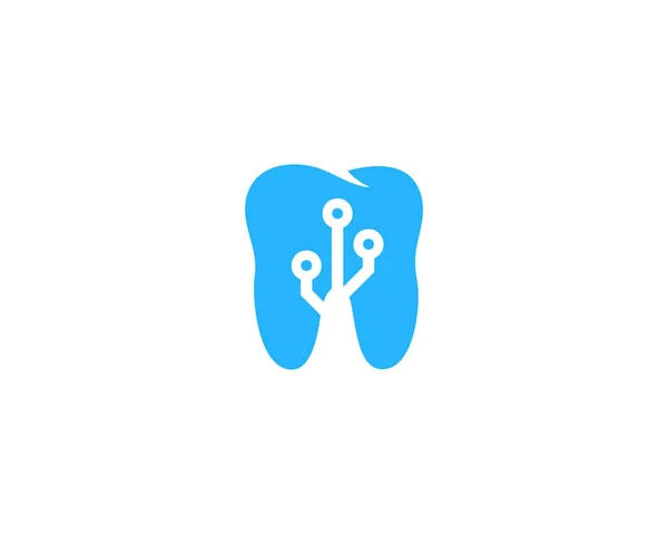 Design Ícone Logotipo Dentário Digital —  Vetores de Stock