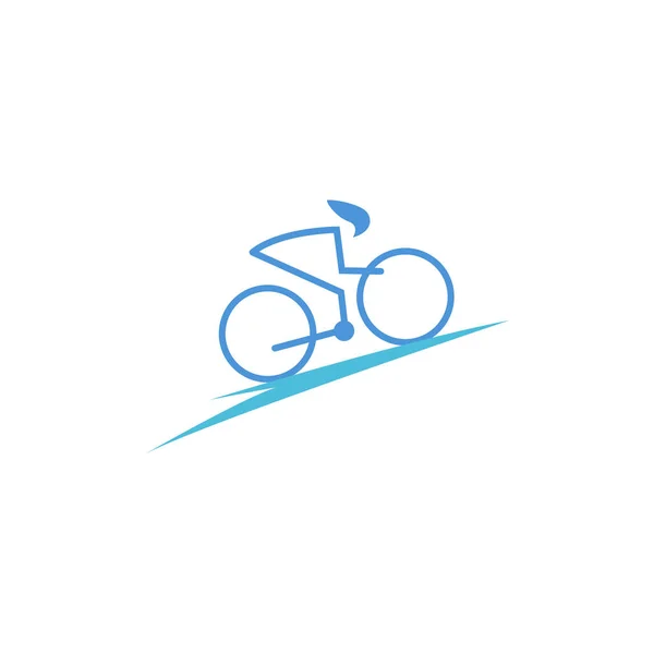 Fiets Embleemontwerp Pictogram — Stockvector