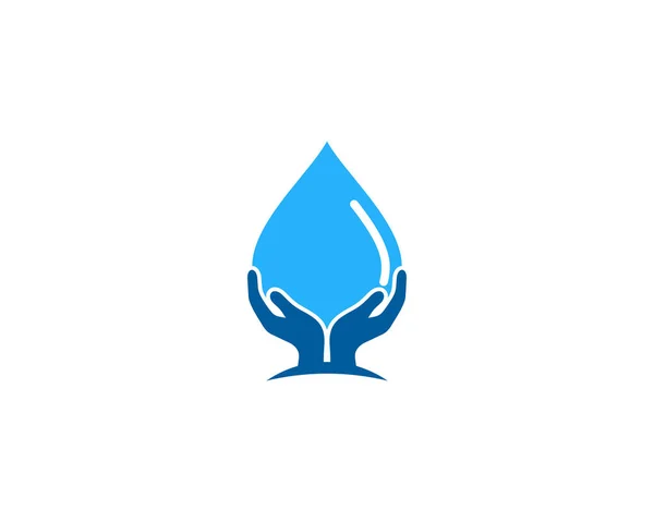 Splash Opieki Logo Ikona Designu — Wektor stockowy