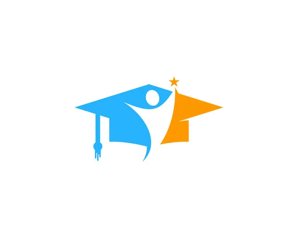 Människor Utbildning Logo Ikon Design — Stock vektor