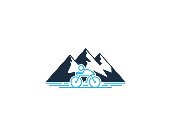 Diseño Iconos Bicicleta Montaña — Vector de stock