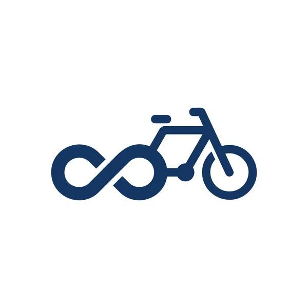 Bike Infinity Logo Icon Design — Stock Vector