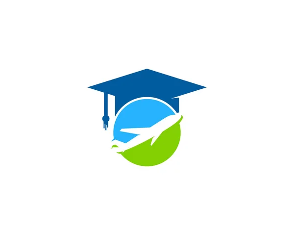 Resor Utbildning Logo Ikon Design — Stock vektor