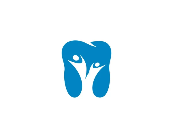 Diseño Del Icono Del Logotipo Dental Gente — Archivo Imágenes Vectoriales