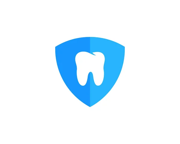 Design Ícone Logotipo Dental Escudo —  Vetores de Stock