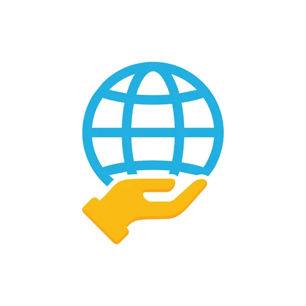 World Care Logo Icon Design — Stockvektor