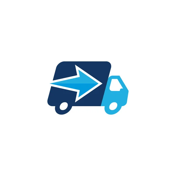 Arrow Delivery Logo Icon Design — Stock Vector