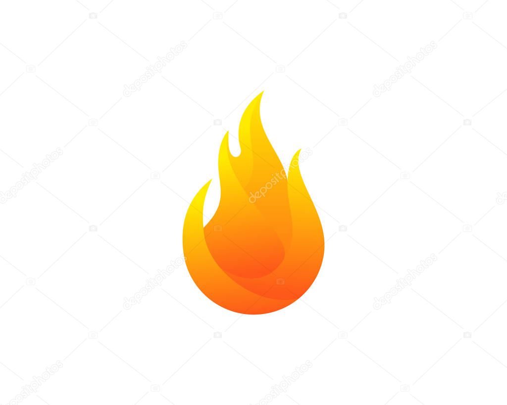 Fire Flame Logo Icon Design