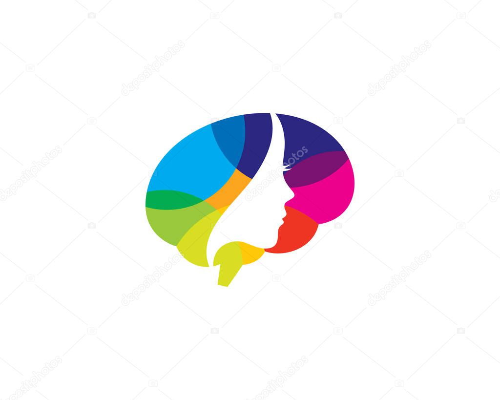 Beauty Brain Logo Icon Design