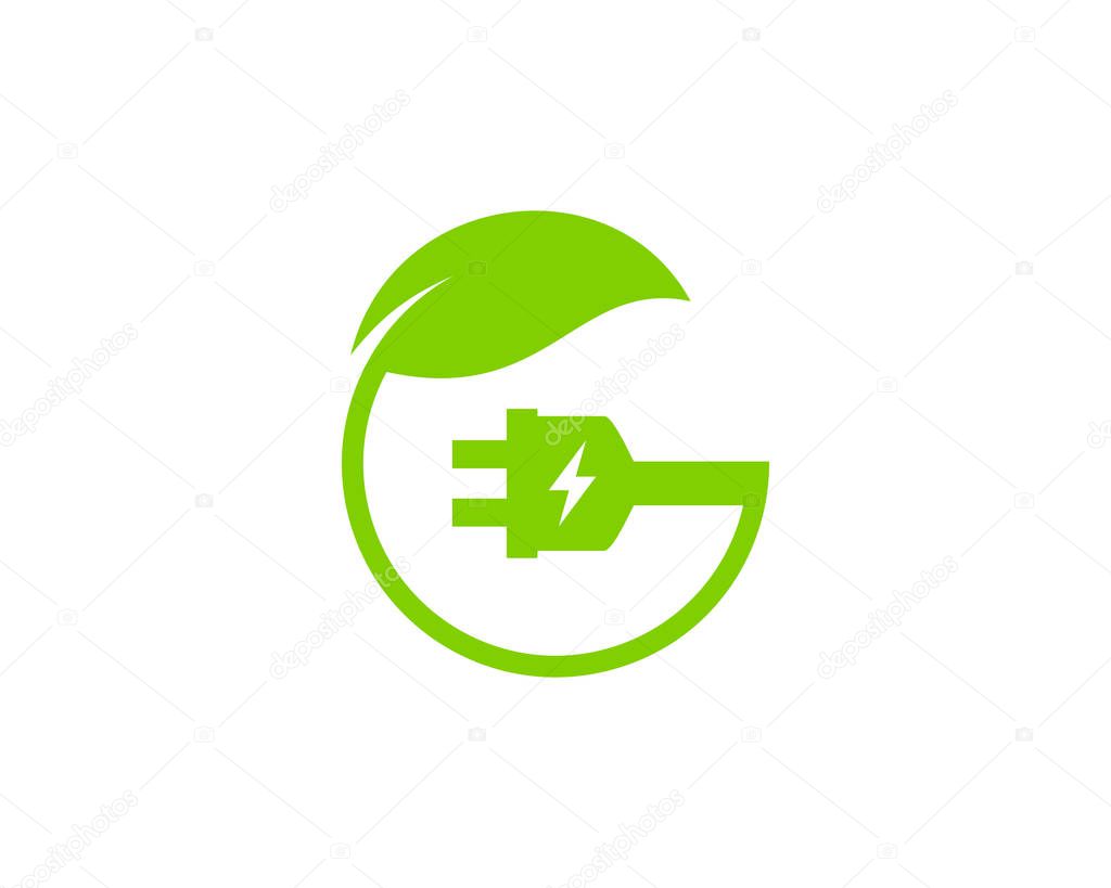 Green Electric Logo Icon Design